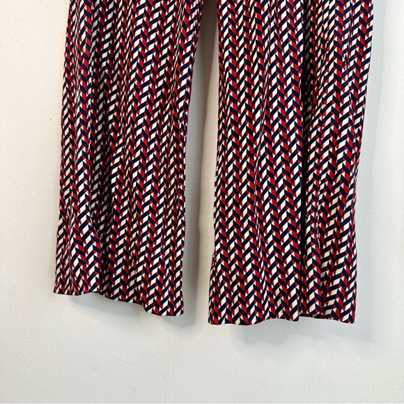 Cabi Kelly High Rise Wide Leg Patterned Crop Pants - Picture 6 of 11